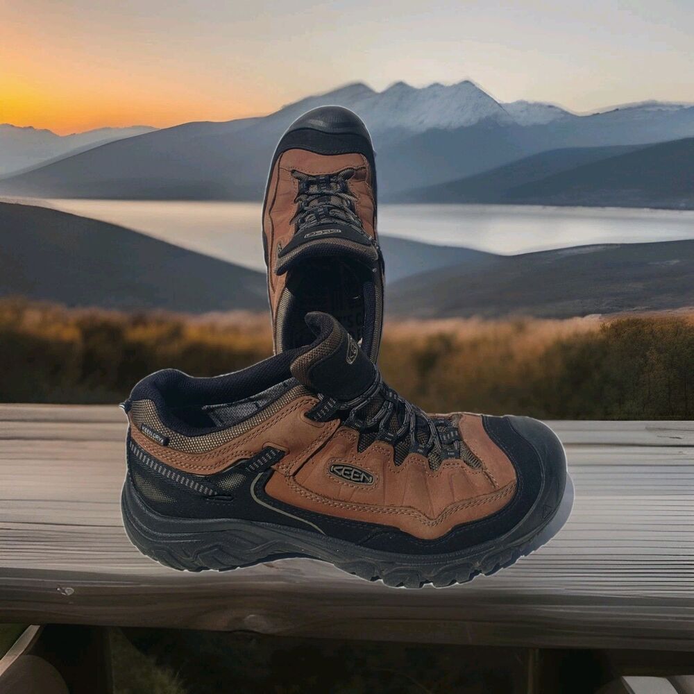 KEEN Targhee IV Waterproof Men’s Brown Leather outdoor Hiking Shoes size 11.5W